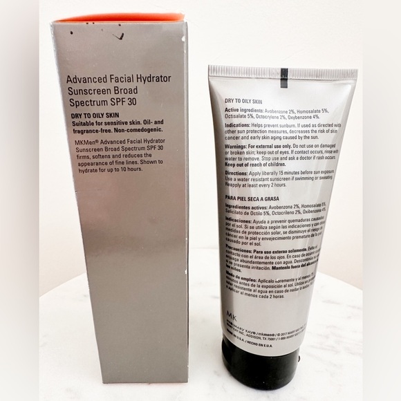 NEW Mary Kay MKMen Advanced Facial Hydrator Sunscreen Broad Spectrum SPF 30 3oz - Picture 6 of 6
